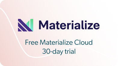 Free Materialize Cloud 30-day trial