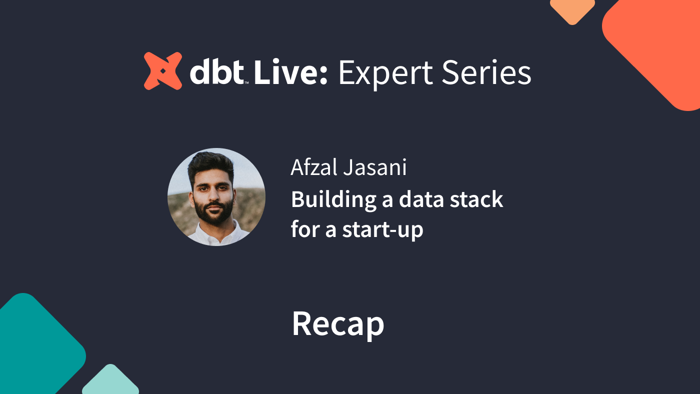 Building a data stack for a start-up
