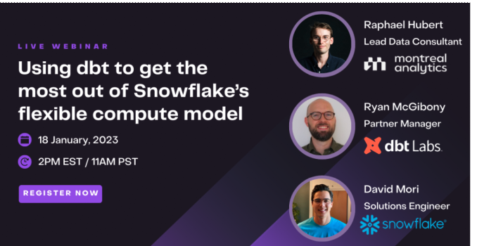 Using dbt to get the most out of Snowflake's flexible compute model