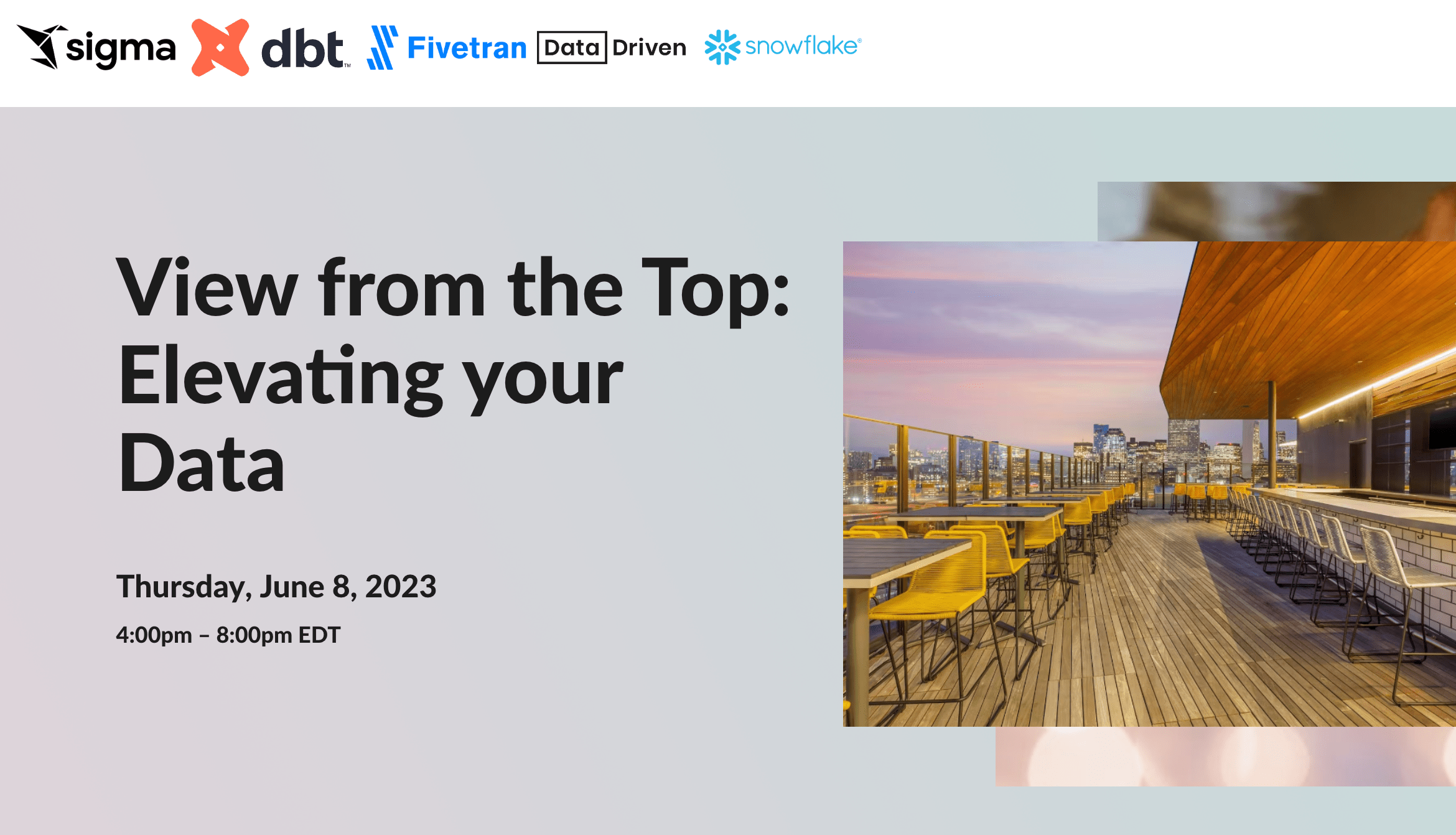 View from the Top: Elevating your data