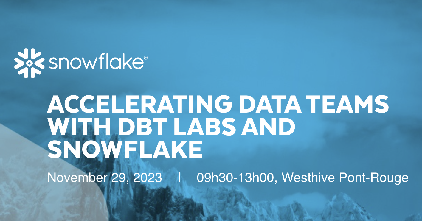 Accelerating Data Teams with dbt Labs and Snowflake - Geneva